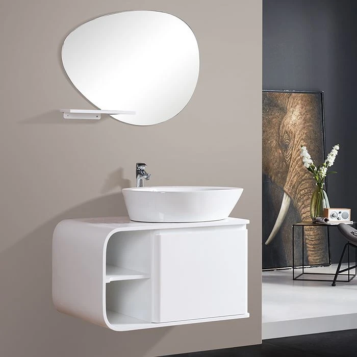 White Gloss Bathroom Cabinets